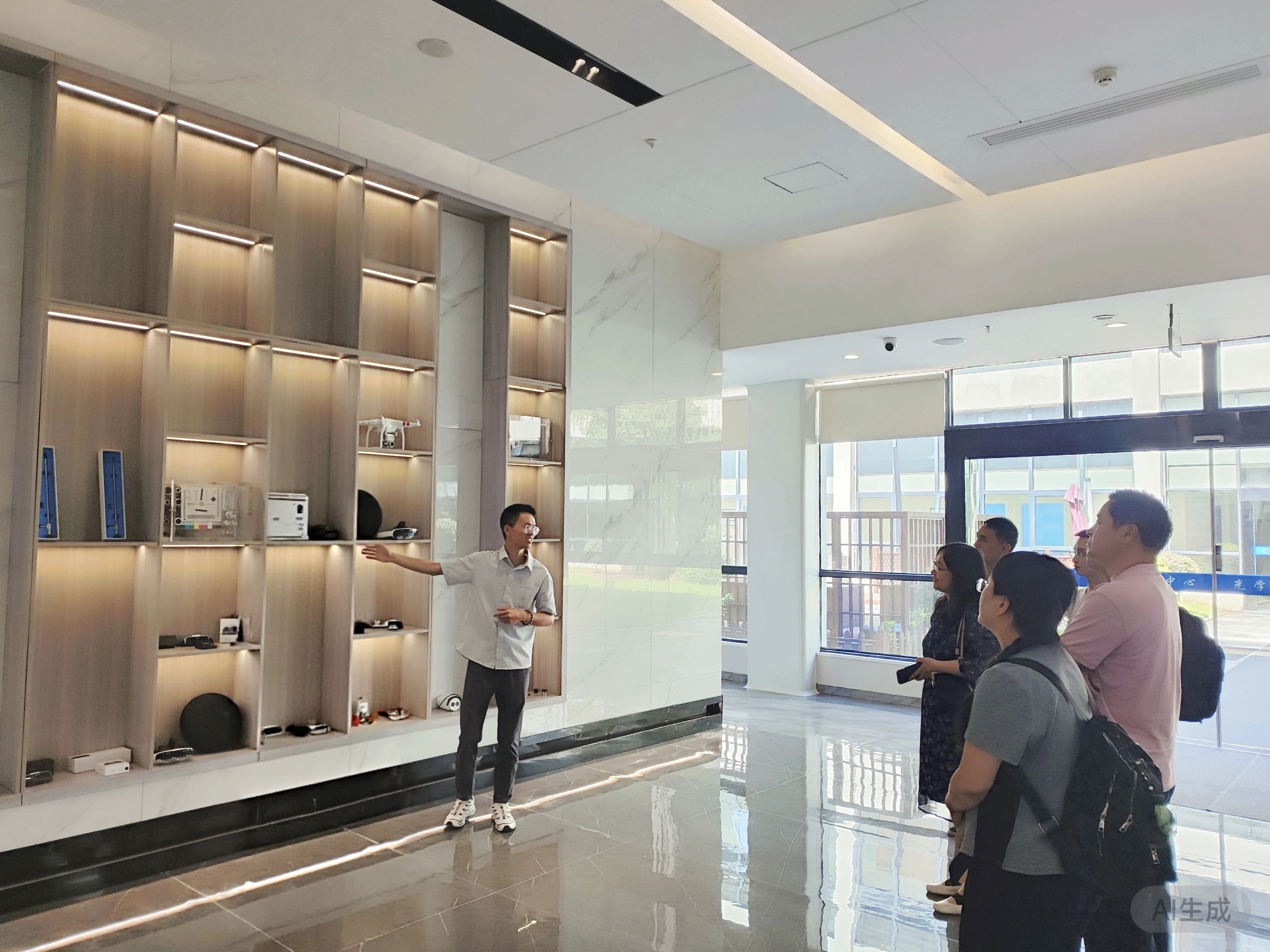 教育部教育技术与资源发展中心考察组莅临光学检验中心考察调研